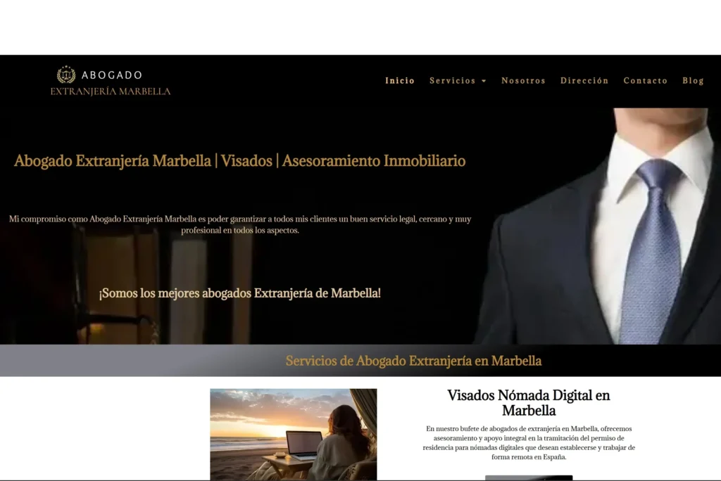 web abogado extranjería Marbella