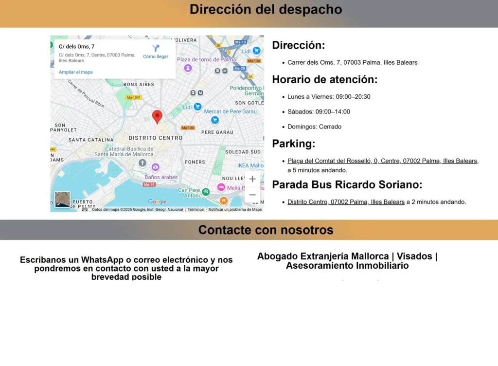 web abogado extranjería Palma de Mallorca